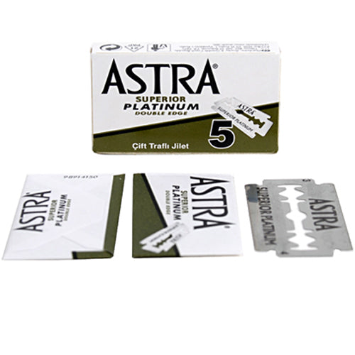 Astra Superior Platinum Double Edge Blades - 5 Count