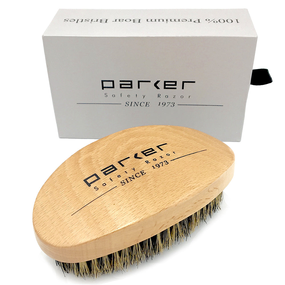 Parker Premium Boar Bristle Beard & Hair Brush