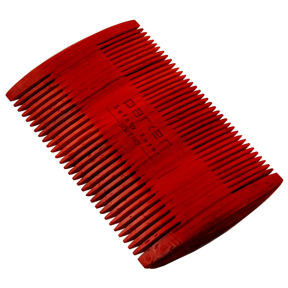 Parker Solid Rosewood Beard Comb - Two Sided